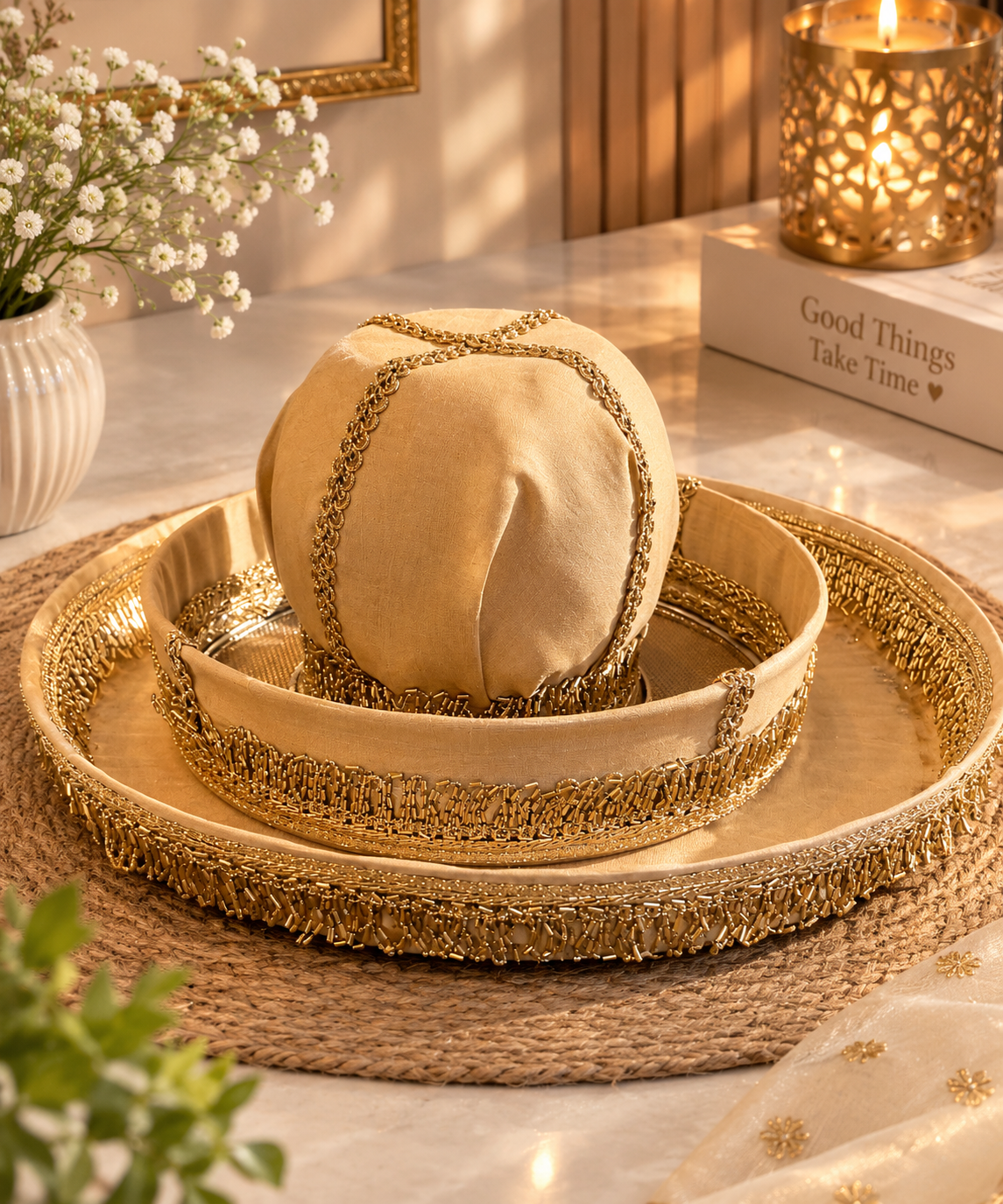 Adorable Karwa Chauth Thali set