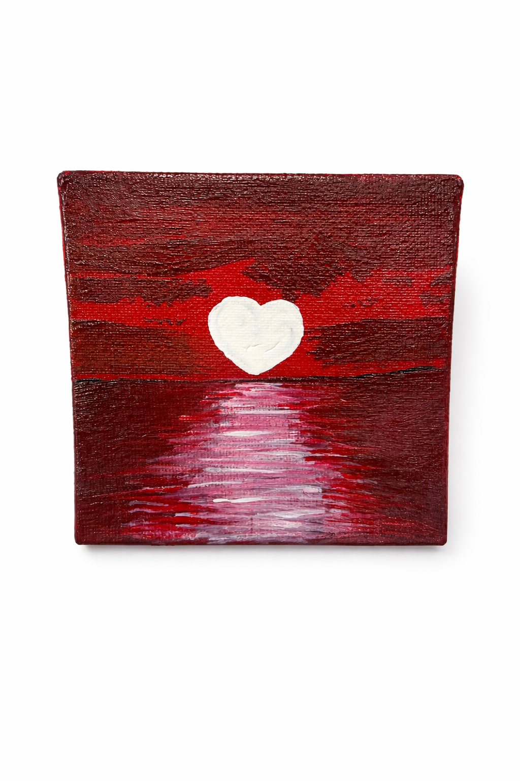 Handcrafted Heart Reflection Art gift