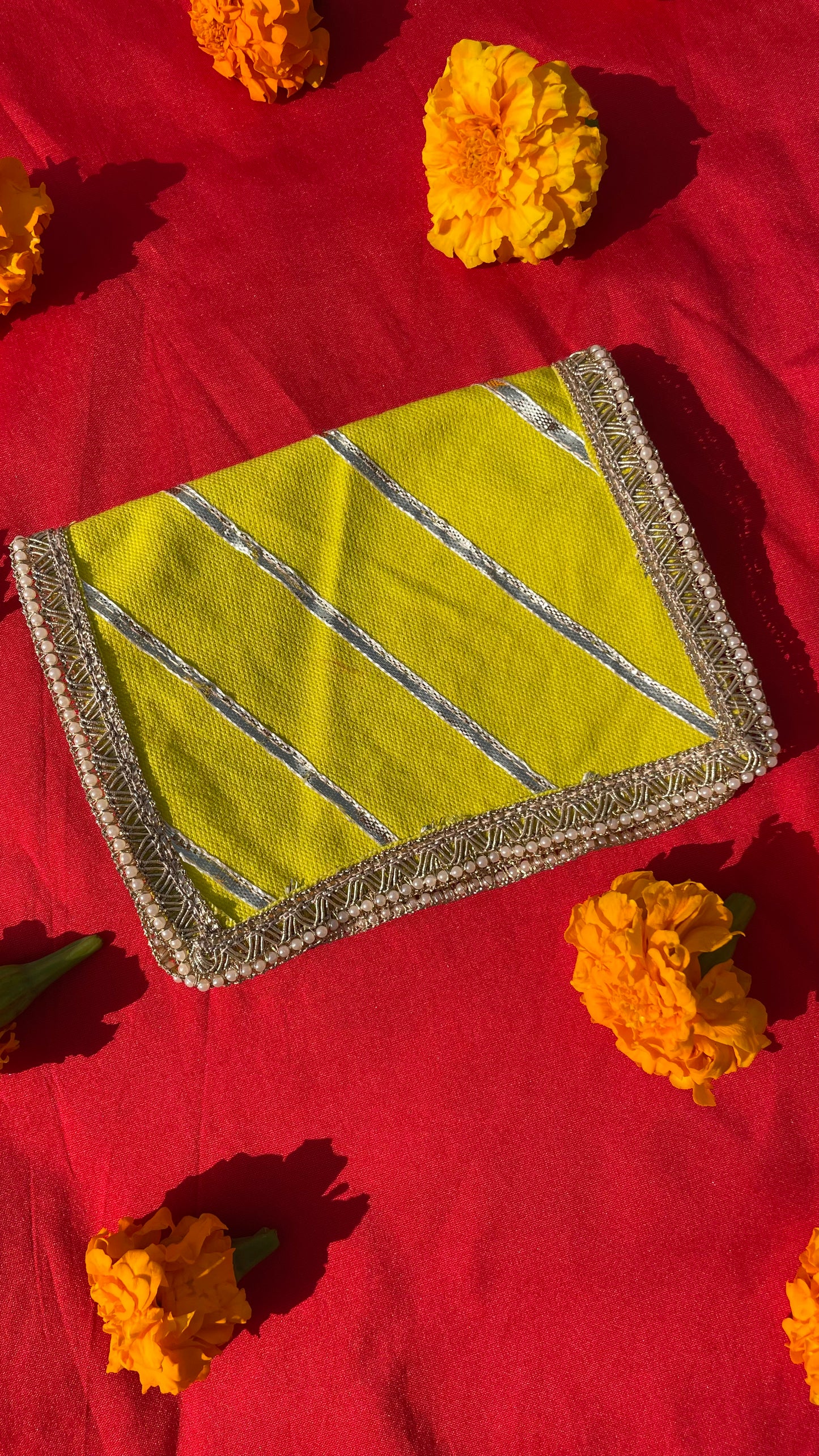 Hanuman Chalisa Emblissed Fabric Cover