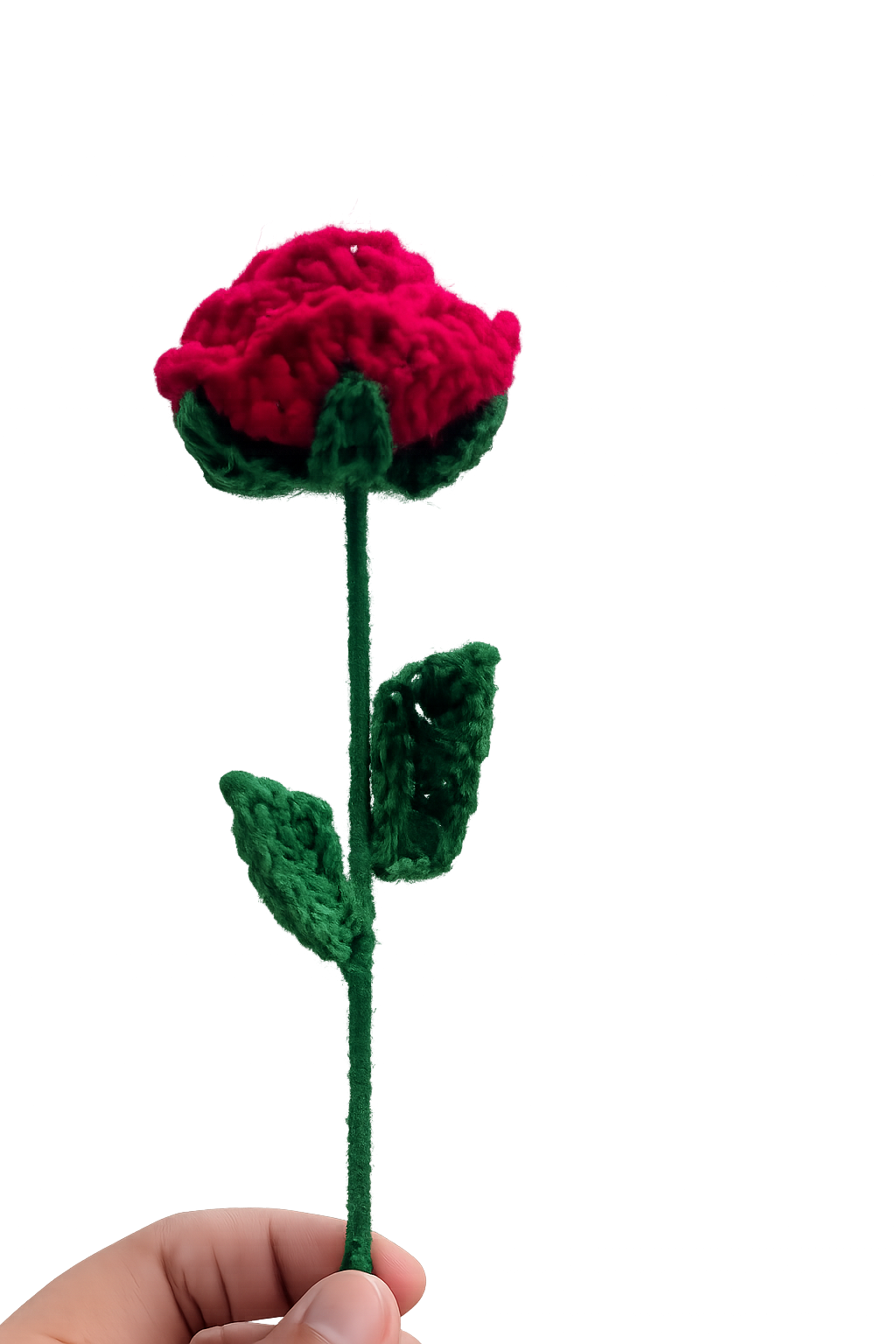 Handmade Crochet single Rose – Timeless Floral gift