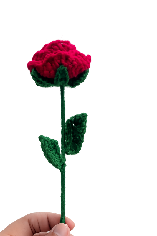 Handmade Crochet single Rose – Timeless Floral gift