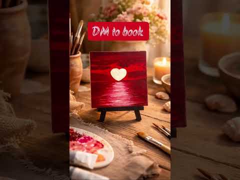 Handcrafted Heart Reflection Art gift