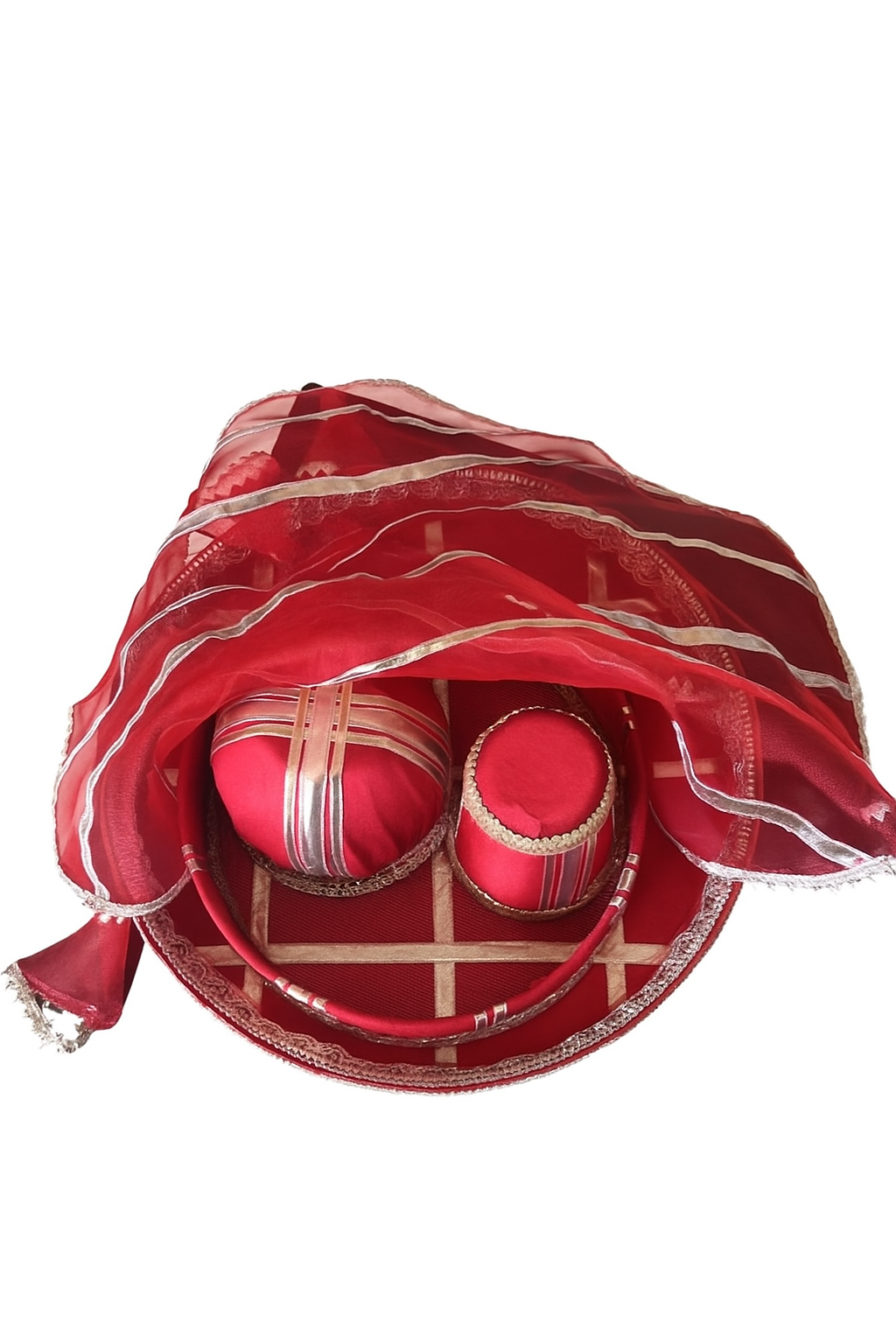 Adorable Karwa Chauth Thaali set 🌸 Handmade with Love With Cover